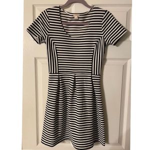 J. Crew Black & White Striped Dress!